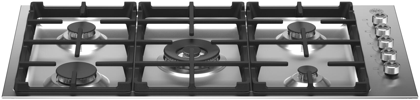 Bertazzoni - 36" Drop-in Gas Cooktop 5 Burners - PROF365QXE Bertazzoni - 36" Drop-in Gas Cooktop 5 Burners - PROF365QXE