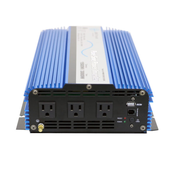Aims Power - 1500 Watt Pure Sine Power Inverter w/ USB & Remote Port ETL Listed - 12 VDC 120 VAC 60Hz - PWRI150012120S Aims Power - 1500 Watt Pure Sine Power Inverter w/ USB & Remote Port ETL Listed - 12 VDC 120 VAC 60Hz - PWRI150012120S