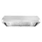 Cosmo - QB90 36 in. Under Cabinet Range Hood with Push Button Controls, Permanent Filters, LED Lights, Convertible from Ducted to Ductless (Kit Not Included) in Stainless Steel | COS-QB90