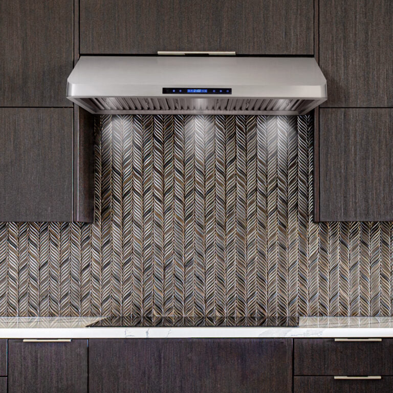 Cosmo - 48 in. Ducted Under Cabinet Range Hood with Soft-Touch Controls, Permanent Filters, 4-Speed Fan, LED Lights in Stainless Steel | COS-QS48 Cosmo - 48 in. Ducted Under Cabinet Range Hood with Soft-Touch Controls, Permanent Filters, 4-Speed Fan, LED Lights in Stainless Steel | COS-QS48