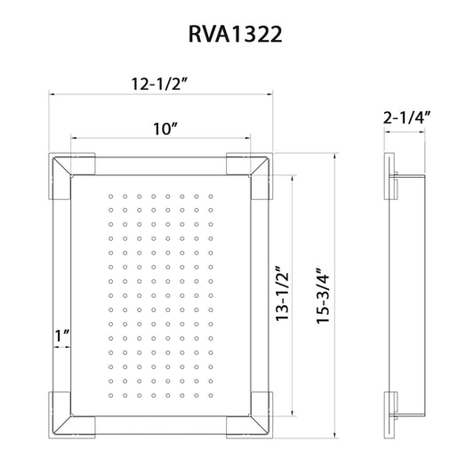 Ruvati Lower-Tier Shallow Colander for Double Ledge Dual Tier Workstation Sinks – RVA1322