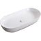 32 x 16 inch Bathroom Vessel Sink White Oval Above Counter Vanity Porcelain Ceramic