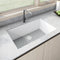 33 x 19 inch Granite Composite Undermount Single Bowl Kitchen Sink – Arctic White