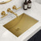 Ruvati 16 x 11 inch Brushed Gold Polished Brass Rectangular Bathroom Sink Undermount – RVH6107GG