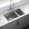 32-inch Undermount Kitchen Sink 70/30 Double Bowl 16 Gauge Stainless Steel