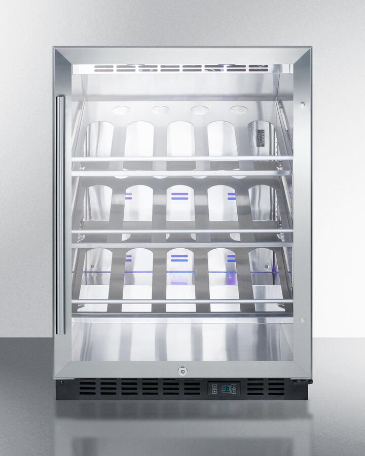 Summit Commercial - 24" Single Zone Built-In Wine Cellar with 5 Cu. Ft. Summit Commercial - 24" Single Zone Built-In Wine Cellar with 5 Cu. Ft.