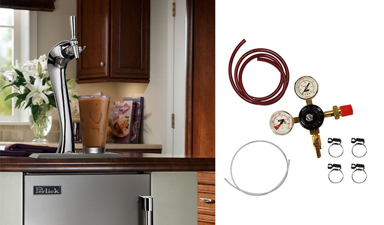 Perlick - Iced Coffee Dispensing Kit (includes parts, connections and nitrogen regulator) - RS-CDK Perlick - Iced Coffee Dispensing Kit (includes parts, connections and nitrogen regulator) - RS-CDK
