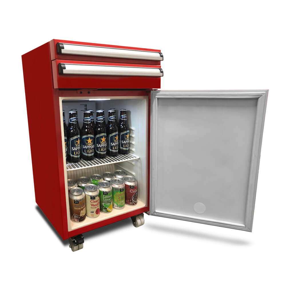 Whynter - Portable 1.8 cu.ft. Tool Box Refrigerator with 2 Drawers and Lock | TBR-185SR Whynter - Portable 1.8 cu.ft. Tool Box Refrigerator with 2 Drawers and Lock | TBR-185SR