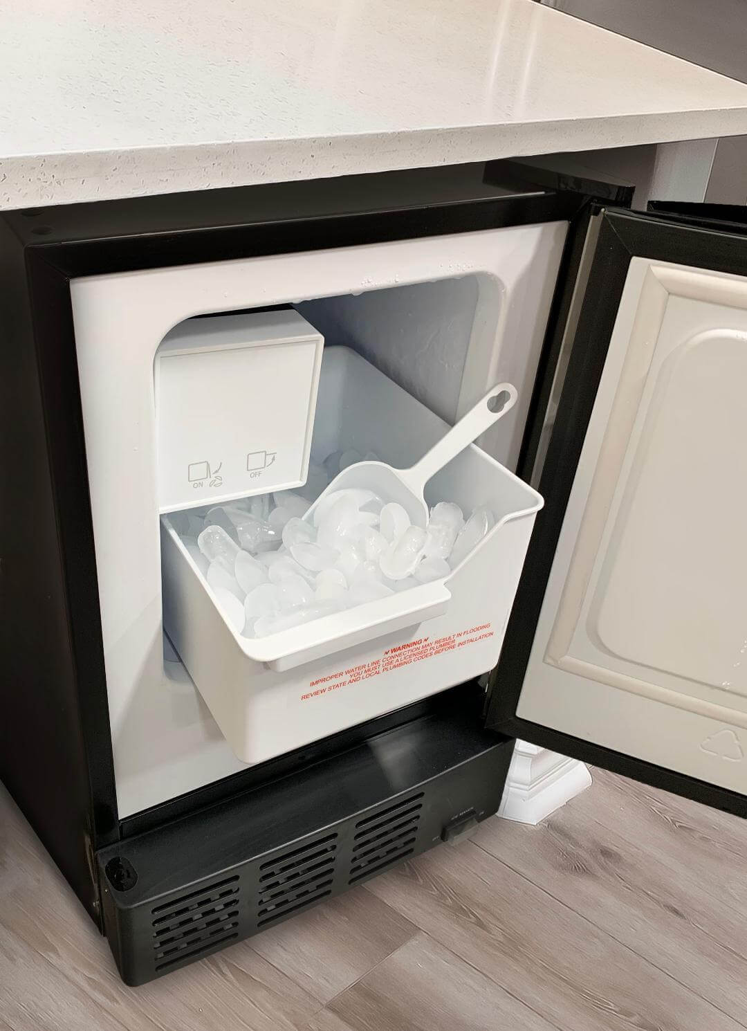 Whynter - Stainless Steel Built-In Ice Maker | UIM-155 Whynter - Stainless Steel Built-In Ice Maker | UIM-155
