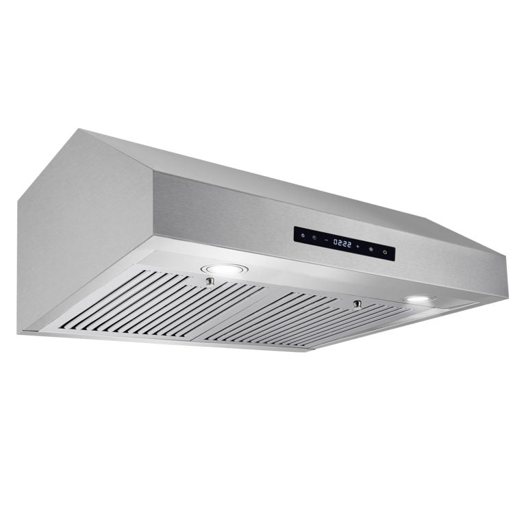 Cosmo - UMC30-DL Ductless Under Cabinet Stainless Steel Range Hood with LED Light, 380 CFM, Permanent Filters, 30 in., Stainless Steel | UMC30-DL Cosmo - UMC30-DL Ductless Under Cabinet Stainless Steel Range Hood with LED Light, 380 CFM, Permanent Filters, 30 in., Stainless Steel | UMC30-DL