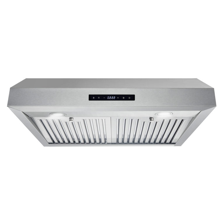 Cosmo - UMC30 Under Cabinet Stainless Steel Range Hood with LED Light, 380 CFM, Permanent Filter, Convertible from Ducted to Ductless (Kit Not Included), 30 in., Stainless Steel | UMC30 Cosmo - UMC30 Under Cabinet Stainless Steel Range Hood with LED Light, 380 CFM, Permanent Filter, Convertible from Ducted to Ductless (Kit Not Included), 30 in., Stainless Steel | UMC30