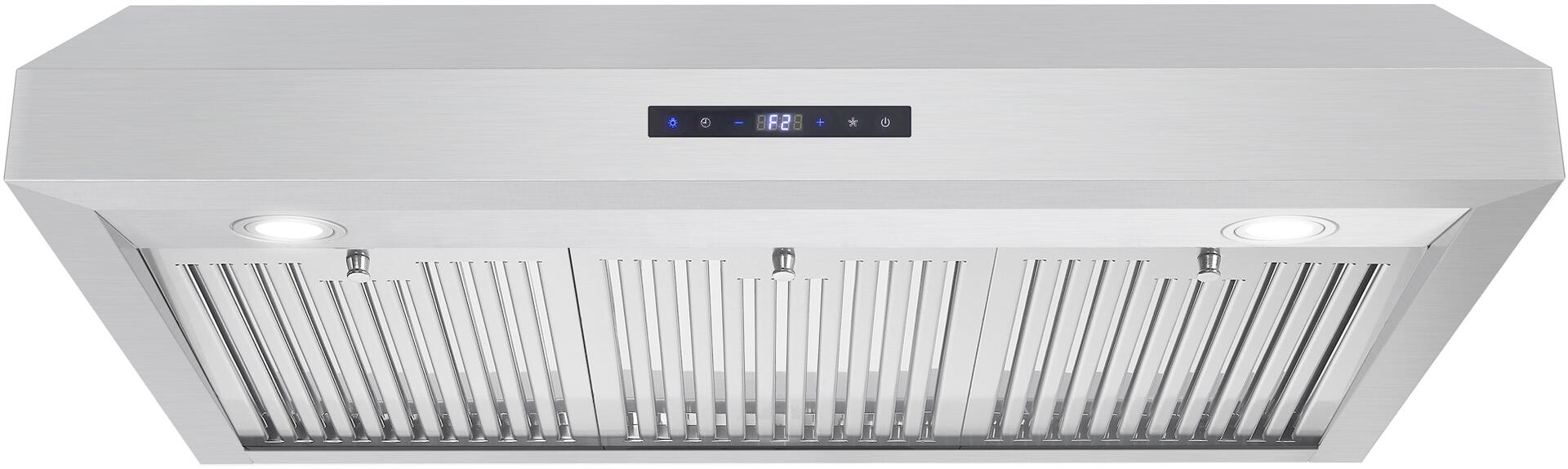 Cosmo - 36 in. Under Cabinet Range Hood with Digital Touch Controls, 3-Speed Fan, LED Lights and Permanent Filters in Stainless Steel | UMC36 Cosmo - 36 in. Under Cabinet Range Hood with Digital Touch Controls, 3-Speed Fan, LED Lights and Permanent Filters in Stainless Steel | UMC36