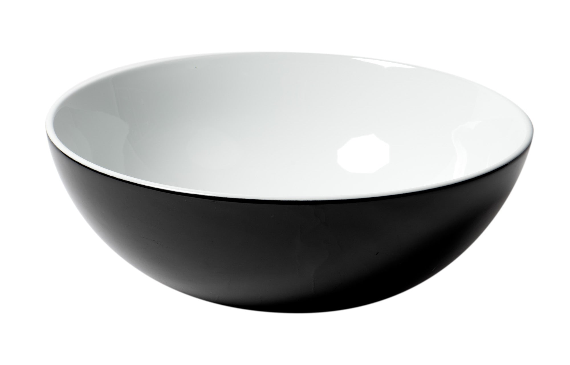 ALFI Brand - Black & White 15" Round Vessel Above Mount Ceramic Sink | ABC906 ALFI Brand - Black & White 15" Round Vessel Above Mount Ceramic Sink | ABC906
