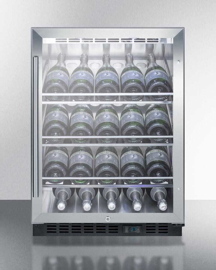 Summit Commercial - 24" Single Zone Built-In Wine Cellar with 5 Cu. Ft. Summit Commercial - 24" Single Zone Built-In Wine Cellar with 5 Cu. Ft.