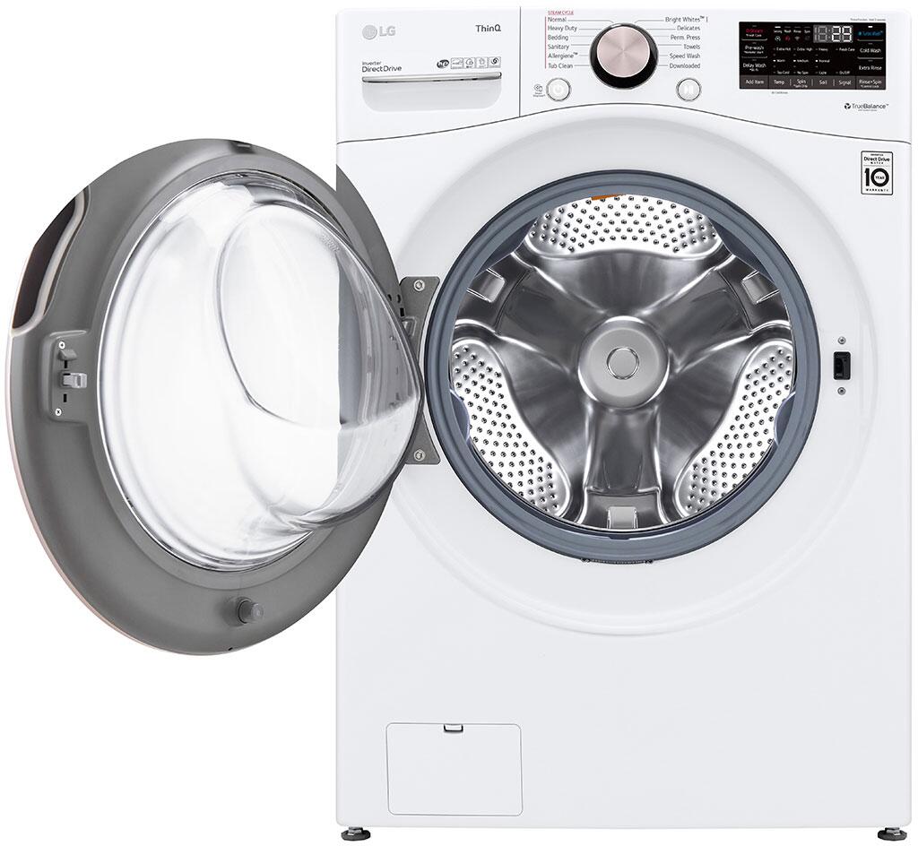 LG - 27 in. 4.5 cu. ft. White Ultra Large Capacity Front Load Washer and LG - 7.4 Cu. Ft. White Ultra Large Capacity Electric Dryer LG - 27 in. 4.5 cu. ft. White Ultra Large Capacity Front Load Washer and LG - 7.4 Cu. Ft. White Ultra Large Capacity Electric Dryer