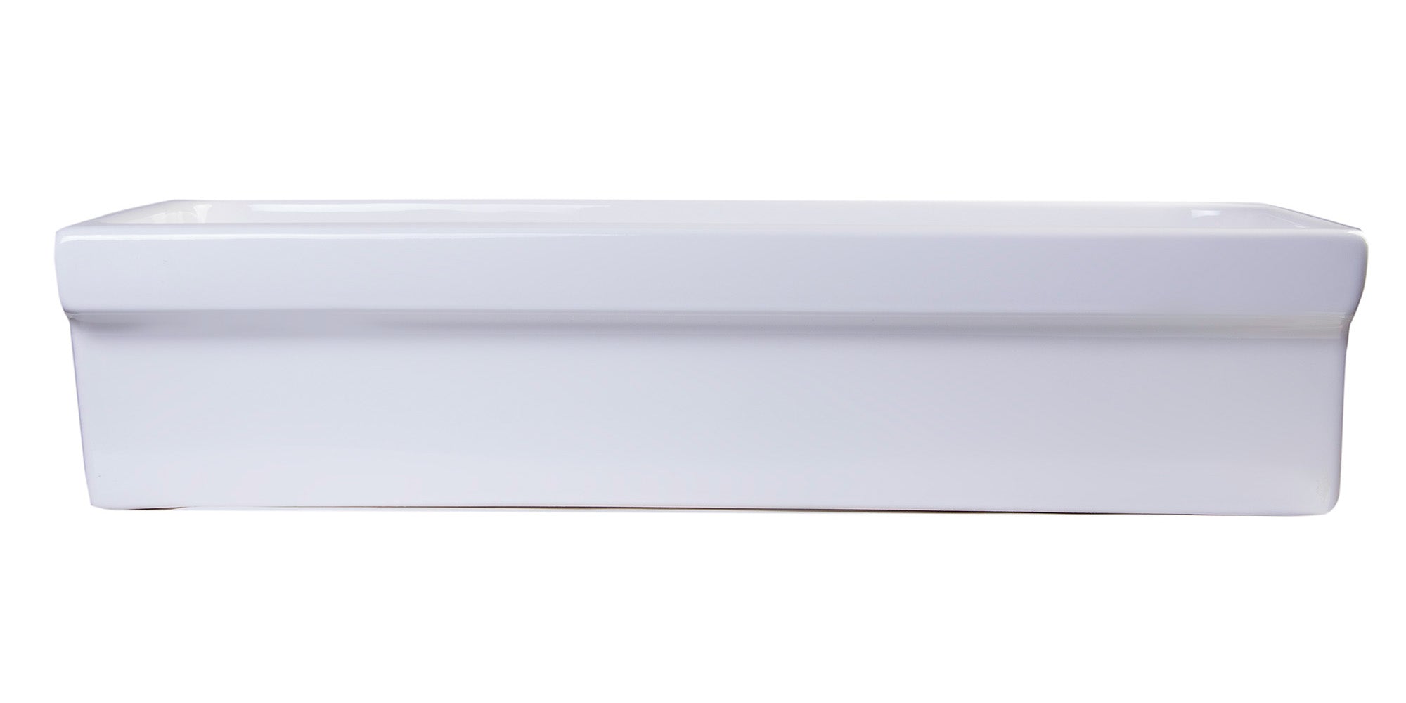 ALFI Brand - 36" White Above Mount Fireclay Bath Trough Sink | AB36TR ALFI Brand - 36" White Above Mount Fireclay Bath Trough Sink | AB36TR