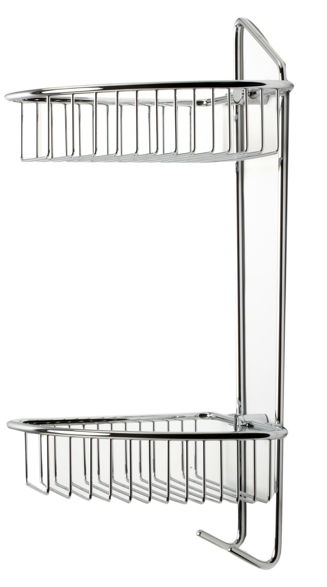 ALFI Brand - Polished Chrome Corner Mounted Double Basket Shower Shelf Bathroom Accessory | AB9532 ALFI Brand - Polished Chrome Corner Mounted Double Basket Shower Shelf Bathroom Accessory | AB9532