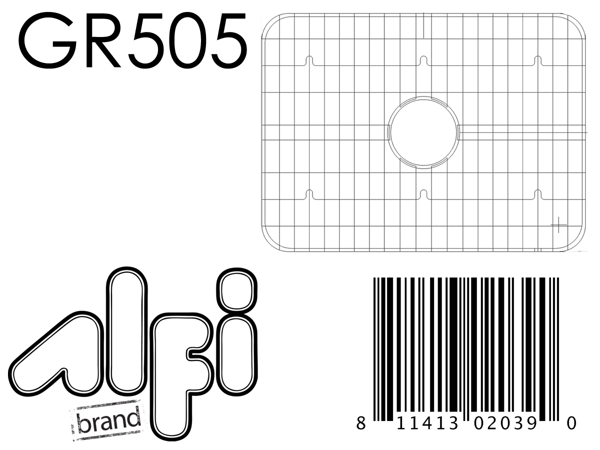 ALFI Brand - Solid Stainless Steel Kitchen Sink Grid | GR505 ALFI Brand - Solid Stainless Steel Kitchen Sink Grid | GR505
