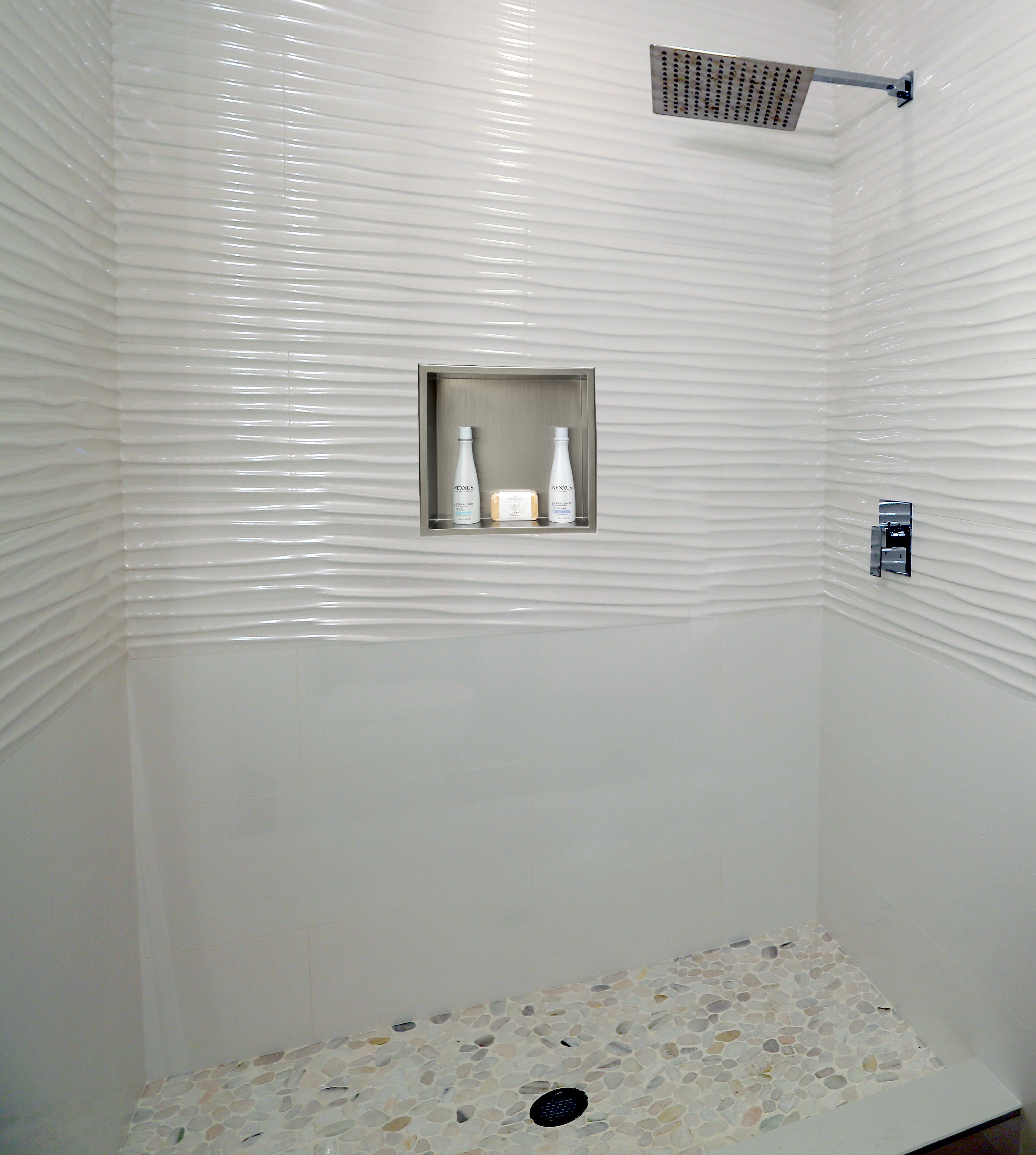 ALFI Brand - 16 x 16 Brushed Stainless Steel Square Single Shelf Bath Shower Niche | ABN1616-BSS ALFI Brand - 16 x 16 Brushed Stainless Steel Square Single Shelf Bath Shower Niche | ABN1616-BSS