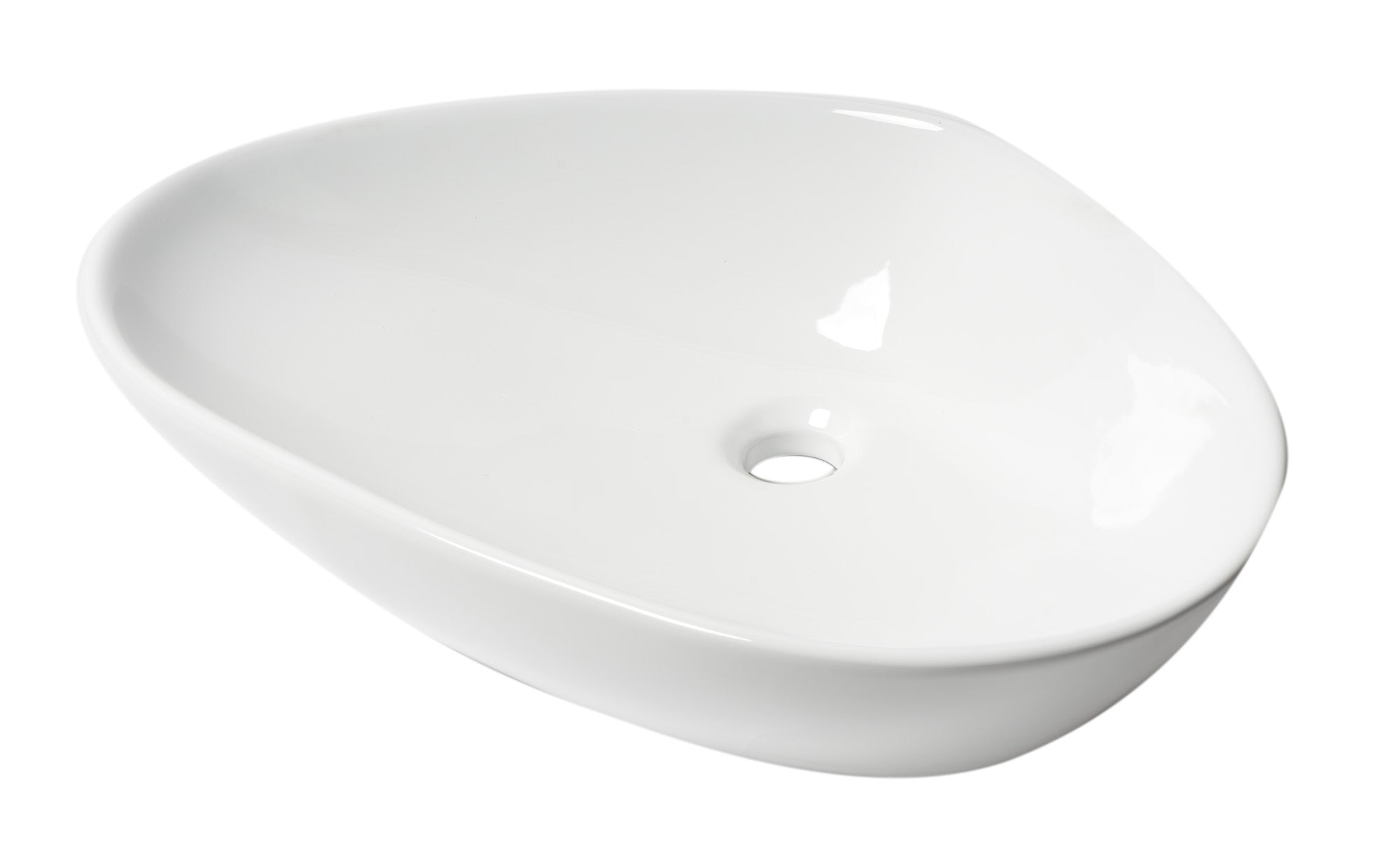 ALFI Brand - White 23" Fancy Above Mount Ceramic Sink | ABC914 ALFI Brand - White 23" Fancy Above Mount Ceramic Sink | ABC914