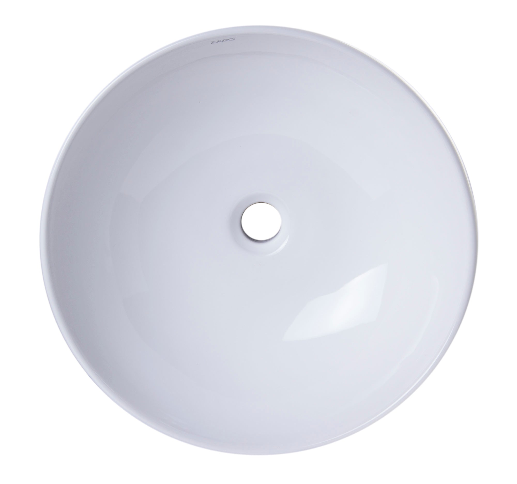 EAGO - 18" ROUND CERAMIC ABOVE MOUNT BATHROOM BASIN VESSEL SINK | BA351 EAGO - 18" ROUND CERAMIC ABOVE MOUNT BATHROOM BASIN VESSEL SINK | BA351