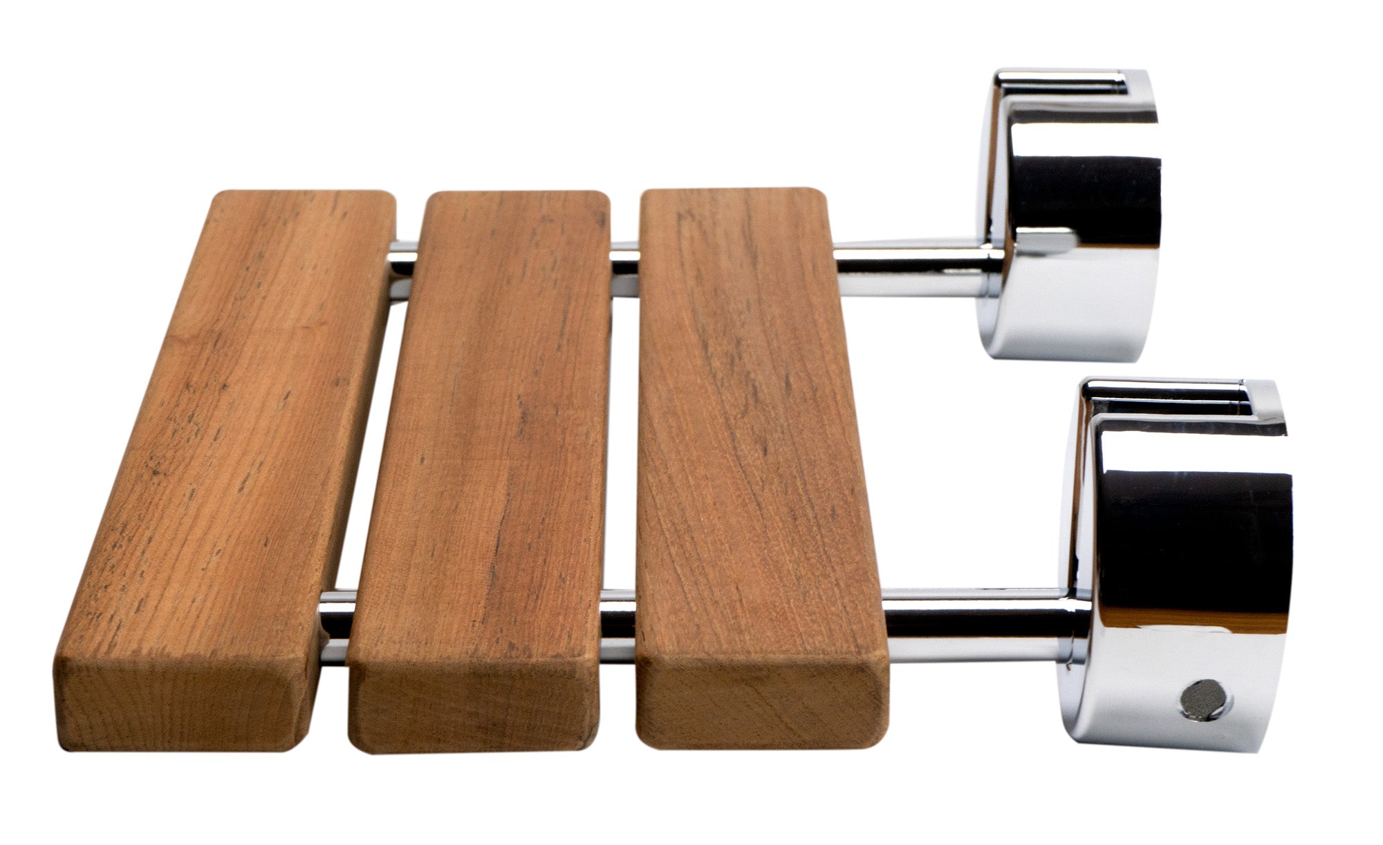 ALFI Brand - Polished Chrome 16" Folding Teak Wood Shower Seat Bench | ABS16R-PC ALFI Brand - Polished Chrome 16" Folding Teak Wood Shower Seat Bench | ABS16R-PC