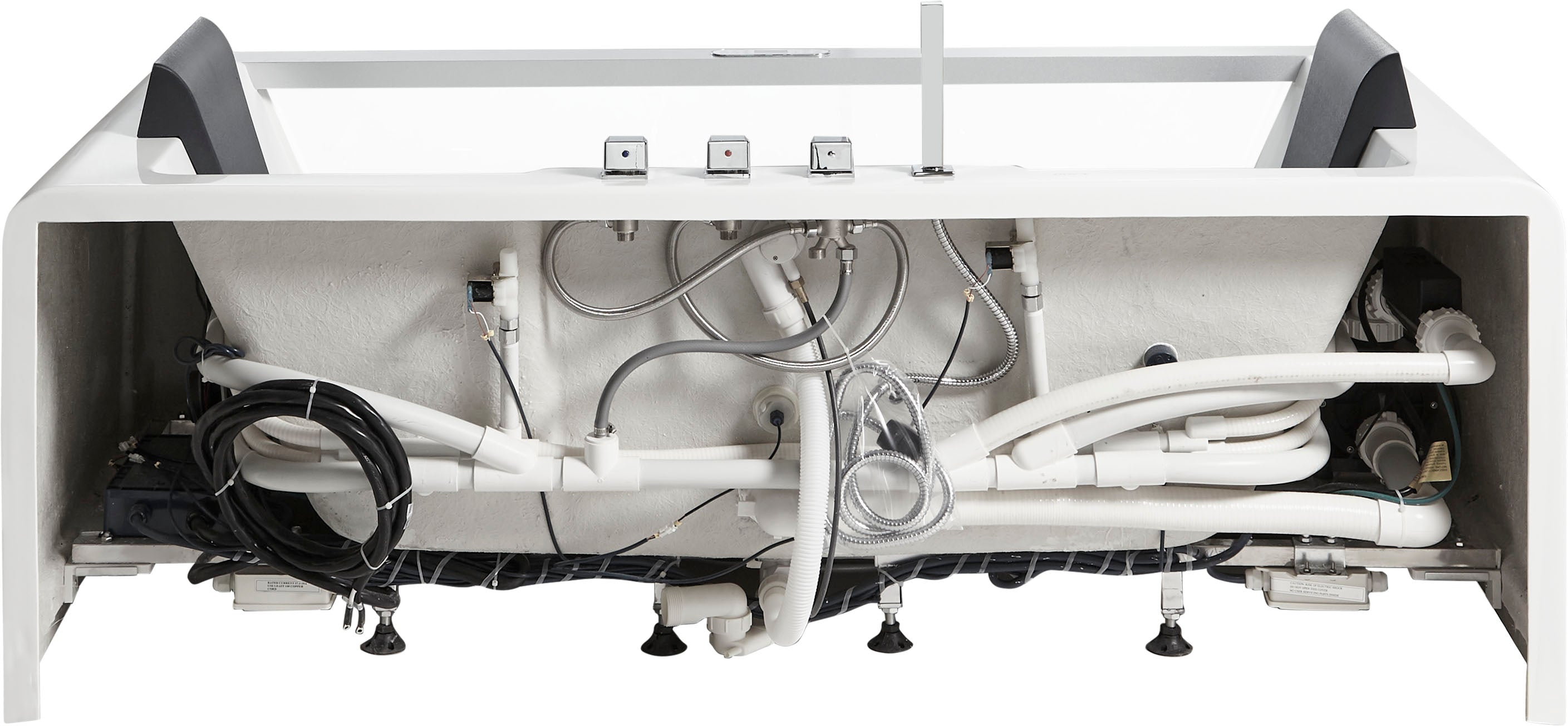 EAGO - 6 ft Clear Rectangular Acrylic Whirlpool Bathtub for Two | AM196ETL EAGO - 6 ft Clear Rectangular Acrylic Whirlpool Bathtub for Two | AM196ETL
