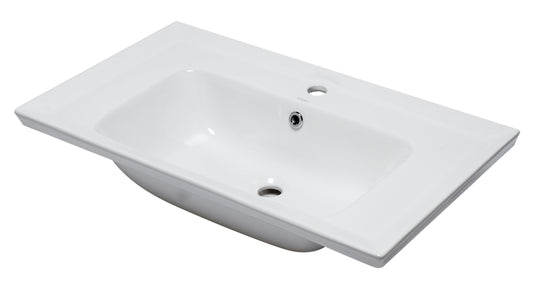 EAGO - White Ceramic 32"x19" Rectangular Drop In Sink | BH003
