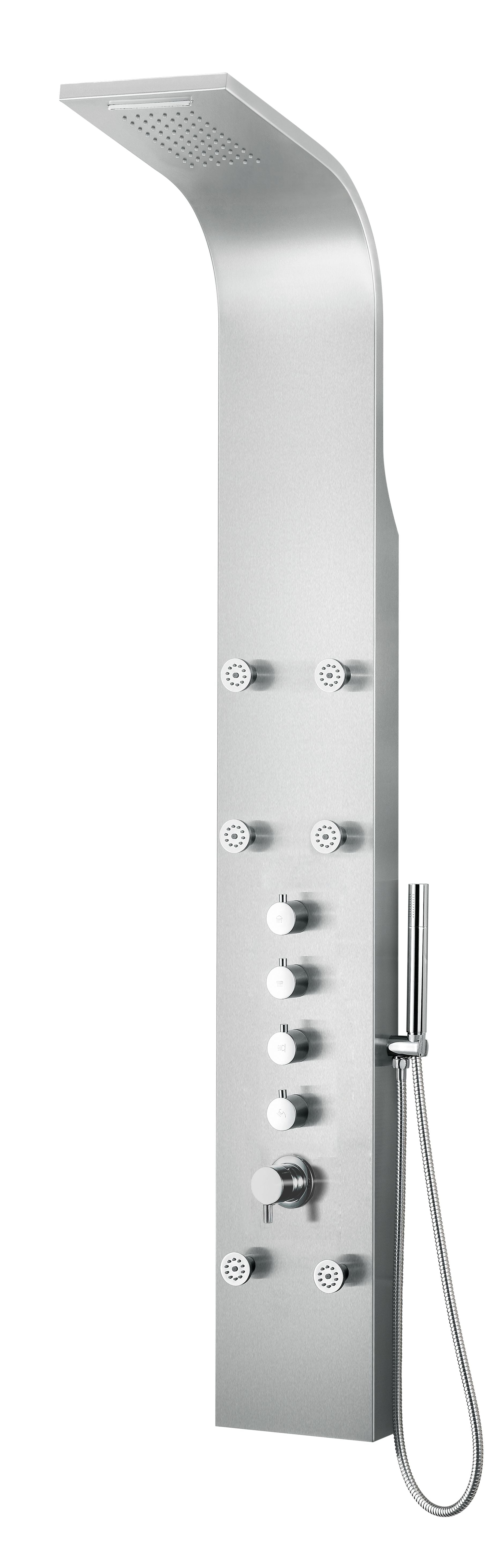 ALFI Brand - Stainless Steel Shower Panel with 6 Body Sprays | ABSP40 ALFI Brand - Stainless Steel Shower Panel with 6 Body Sprays | ABSP40
