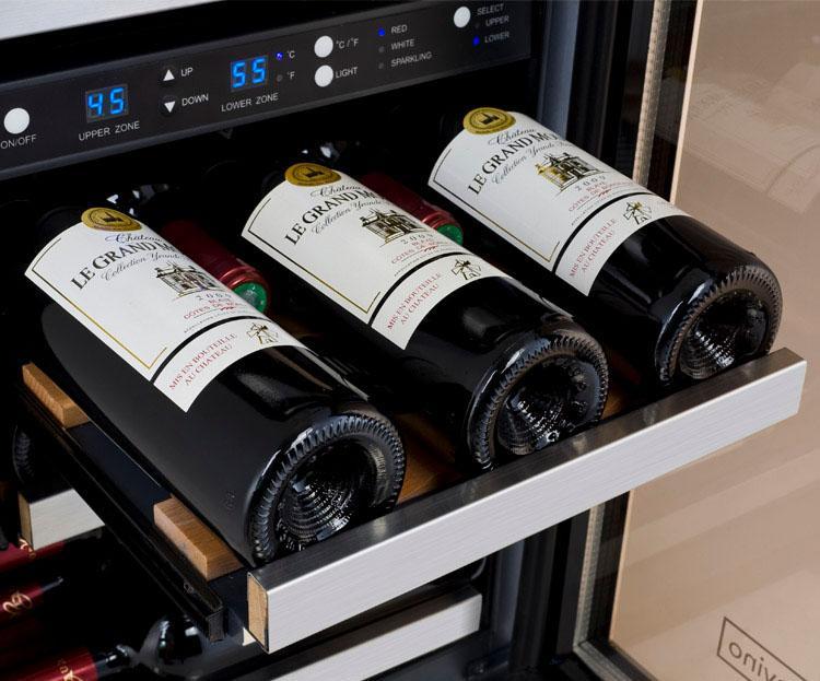 Allavino Wine & Beverage Centers FlexCount Series Side-by-Side Dual-Zone Wine & Beverage Center - 3Z-VSWB15-3S20 Allavino Wine & Beverage Centers FlexCount Series Side-by-Side Dual-Zone Wine & Beverage Center - 3Z-VSWB15-3S20