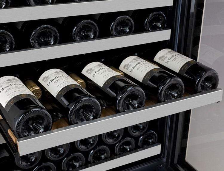 Allavino Wine & Beverage Centers Wide FlexCount II Series 56 Bottle/154 Can Dual Zone Stainless Steel Side-by-Side Wine Refrigerator/Beverage Center - 3Z-VSWB24-2S20 Allavino Wine & Beverage Centers Wide FlexCount II Series 56 Bottle/154 Can Dual Zone Stainless Steel Side-by-Side Wine Refrigerator/Beverage Center - 3Z-VSWB24-2S20