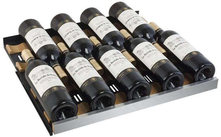 Allavino Wine & Beverage Centers Wide FlexCount II Tru-Vino 112 Bottle Four Zone Stainless Steel Side-by-Side Wine Refrigerator - 2X-VSWR56-2S20 Allavino Wine & Beverage Centers Wide FlexCount II Tru-Vino 112 Bottle Four Zone Stainless Steel Side-by-Side Wine Refrigerator - 2X-VSWR56-2S20