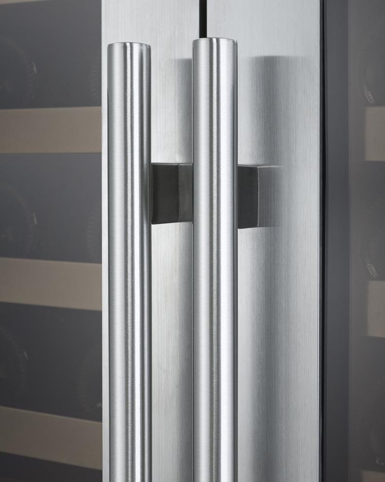 Allavino Wine & Beverage Centers Wide FlexCount II Tru-Vino 242 Bottle Four Zone Stainless Steel Side-by-Side Wine Refrigerator - 2X-VSWR121-2S20 Allavino Wine & Beverage Centers Wide FlexCount II Tru-Vino 242 Bottle Four Zone Stainless Steel Side-by-Side Wine Refrigerator - 2X-VSWR121-2S20