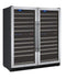 Allavino Wine & Beverage Centers Wide FlexCount II Tru-Vino 242 Bottle Four Zone Stainless Steel Side-by-Side Wine Refrigerator - 2X-VSWR121-2S20