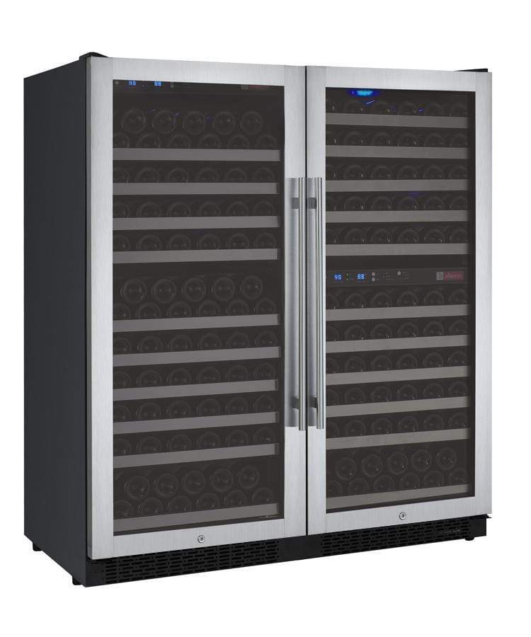 Allavino Wine & Beverage Centers Wide FlexCount II Tru-Vino 249 Bottle Three Zone Stainless Steel Side-by-Side Wine Refrigerator - 3Z-VSWR2128-S20 Allavino Wine & Beverage Centers Wide FlexCount II Tru-Vino 249 Bottle Three Zone Stainless Steel Side-by-Side Wine Refrigerator - 3Z-VSWR2128-S20