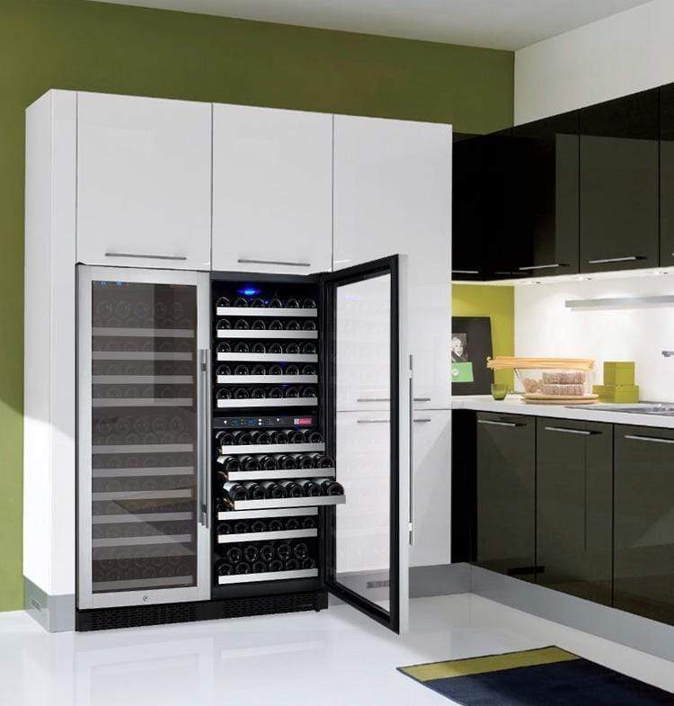 Allavino Wine & Beverage Centers Wide FlexCount II Tru-Vino 249 Bottle Three Zone Stainless Steel Side-by-Side Wine Refrigerator - 3Z-VSWR2128-S20 Allavino Wine & Beverage Centers Wide FlexCount II Tru-Vino 249 Bottle Three Zone Stainless Steel Side-by-Side Wine Refrigerator - 3Z-VSWR2128-S20