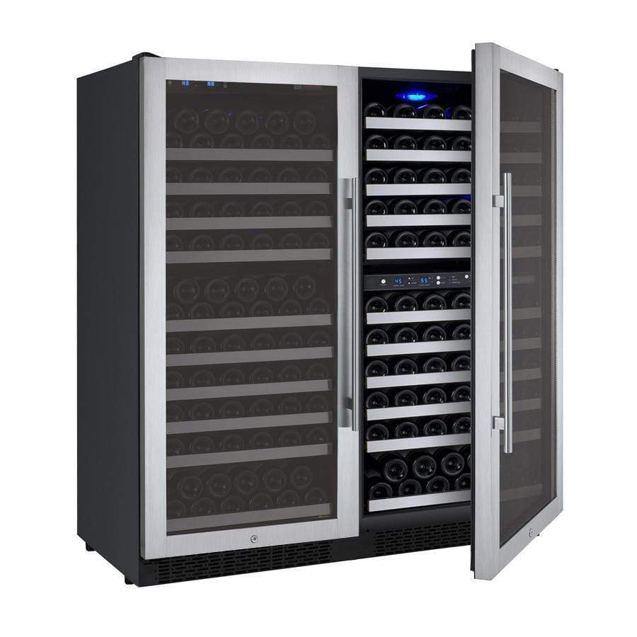 Allavino Wine & Beverage Centers Wide FlexCount II Tru-Vino 249 Bottle Three Zone Stainless Steel Side-by-Side Wine Refrigerator - 3Z-VSWR2128-S20 Allavino Wine & Beverage Centers Wide FlexCount II Tru-Vino 249 Bottle Three Zone Stainless Steel Side-by-Side Wine Refrigerator - 3Z-VSWR2128-S20