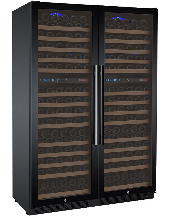 Allavino Wine & Beverage Centers Wide FlexCount II Tru-Vino 344 Bottle Four Zone Black Side-by-Side Wine Refrigerator - 2X-VSWR172-2B20 Allavino Wine & Beverage Centers Wide FlexCount II Tru-Vino 344 Bottle Four Zone Black Side-by-Side Wine Refrigerator - 2X-VSWR172-2B20