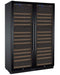 Allavino Wine & Beverage Centers Wide FlexCount II Tru-Vino 354 Bottle Dual Zone Black Side-by-Side Wine Refrigerator - 2X-VSWR177-1B20