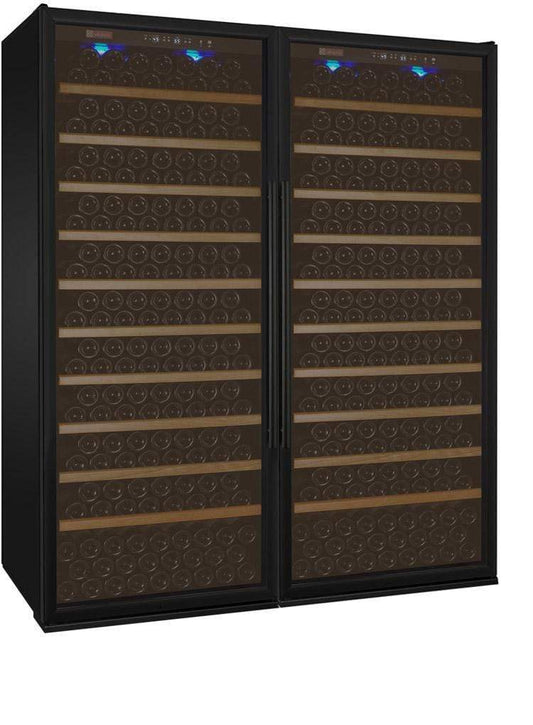Allavino Wine & Beverage Centers Wide Vite II Tru-Vino 554 Bottle Dual Zone Black Side-by-Side Wine Refrigerator - 2X-YHWR305-1B20