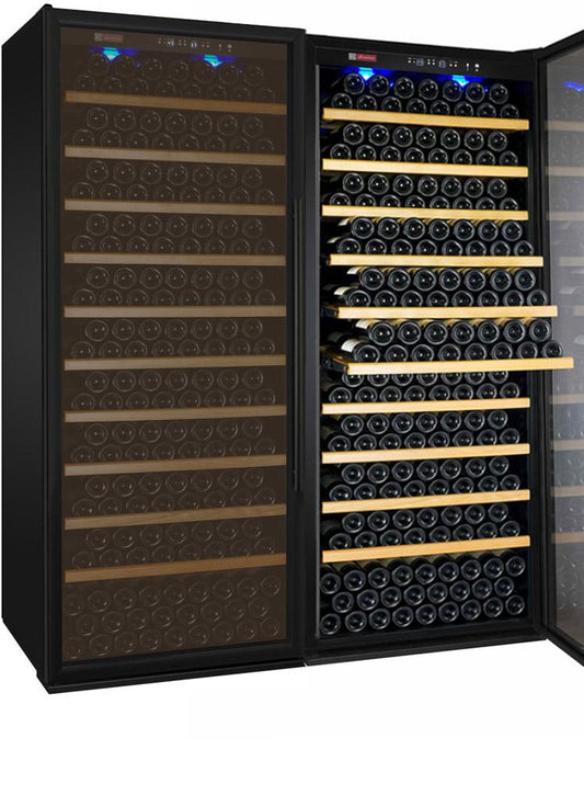 Allavino Wine & Beverage Centers Wide Vite II Tru-Vino 554 Bottle Dual Zone Black Side-by-Side Wine Refrigerator - 2X-YHWR305-1B20