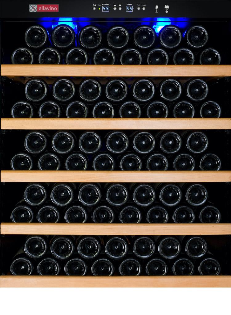 Allavino Wine & Beverage Centers Wide Vite II Tru-Vino 554 Bottle Dual Zone Stainless Steel Side-by-Side Wine Refrigerator - 2X-YHWR305-1S20 Allavino Wine & Beverage Centers Wide Vite II Tru-Vino 554 Bottle Dual Zone Stainless Steel Side-by-Side Wine Refrigerator - 2X-YHWR305-1S20
