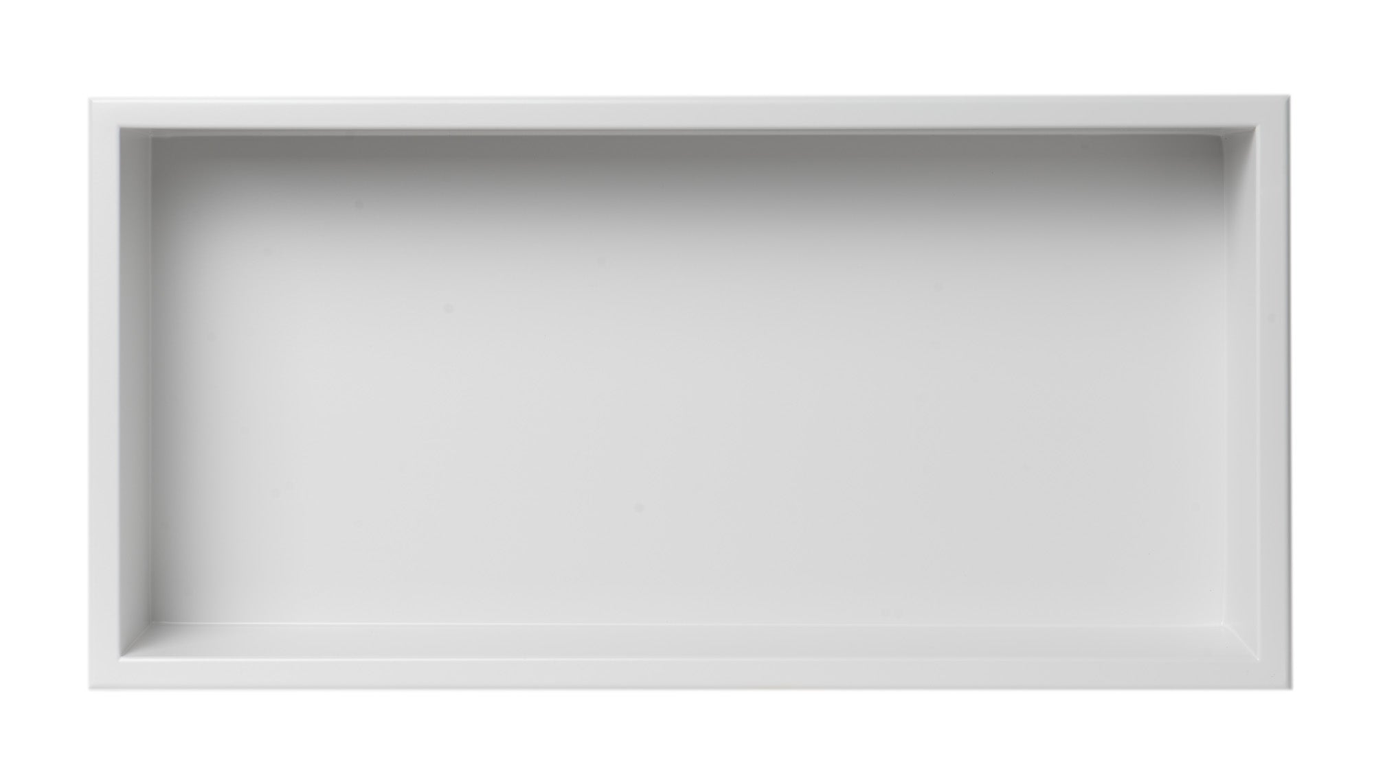 ALFI Brand - 24 x 12 White Matte Stainless Steel Horizontal Single Shelf Bath Shower Niche | ABNC2412-W ALFI Brand - 24 x 12 White Matte Stainless Steel Horizontal Single Shelf Bath Shower Niche | ABNC2412-W