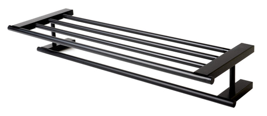 ALFI Brand - Black Matte 26" Towel Bar & Shelf | AB9564-BM