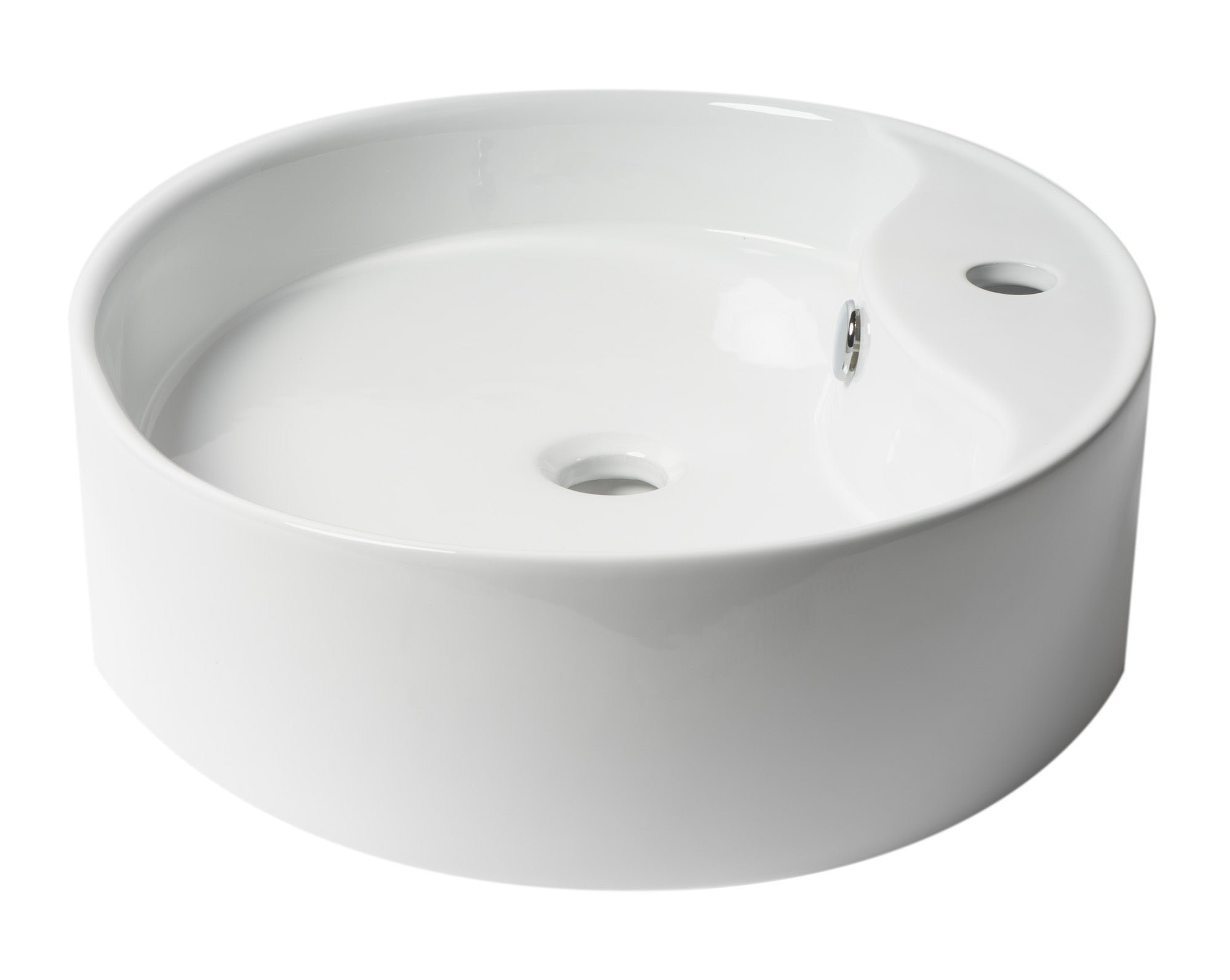 ALFI Brand - White 22" Oval Above Mount Ceramic Sink with Faucet Hole | ABC910 ALFI Brand - White 22" Oval Above Mount Ceramic Sink with Faucet Hole | ABC910