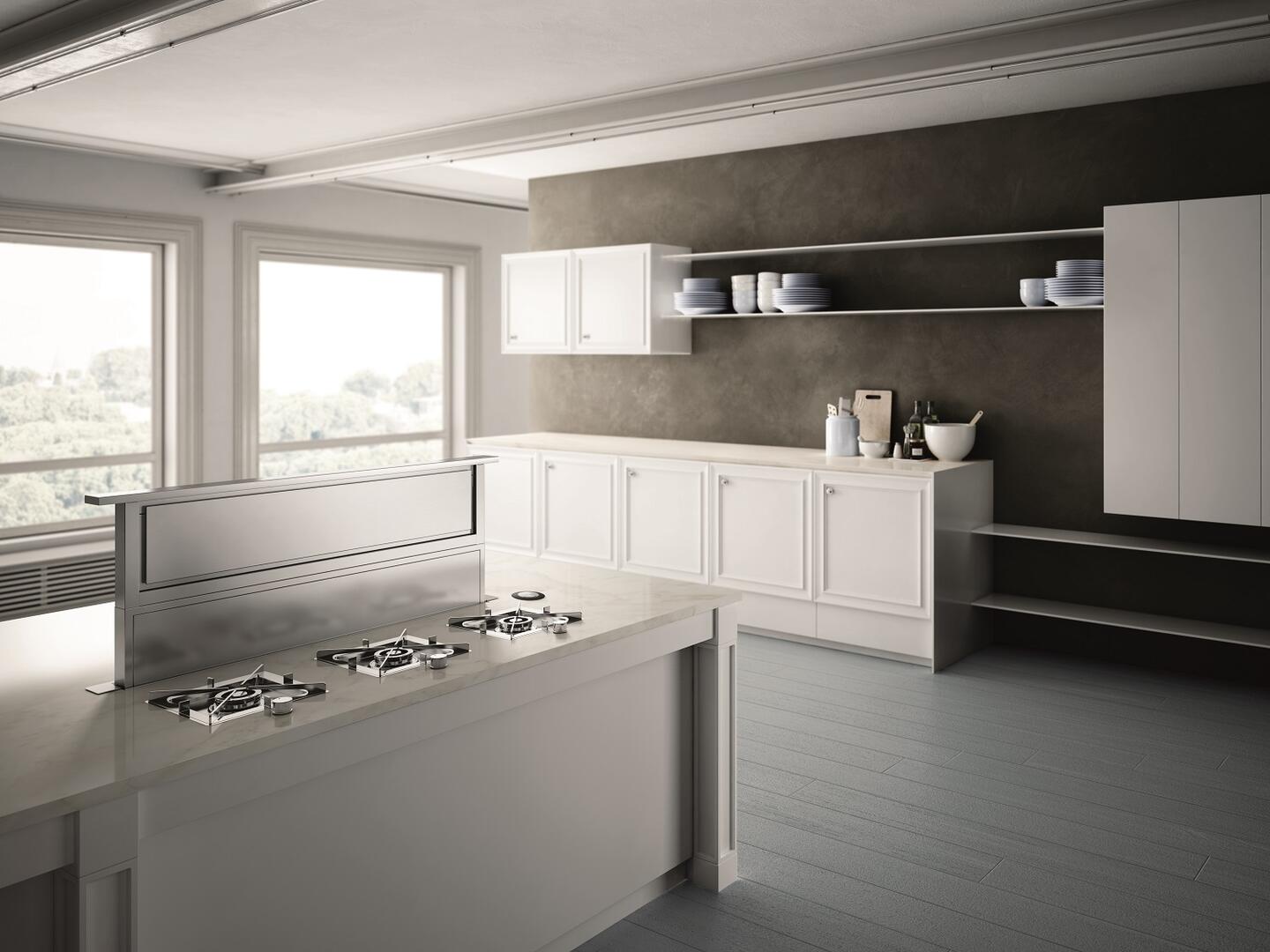 Elica - RISE - Techne - 30" W x 2 1/2" D x 14" H, Stainless - Downdraft Hoods | ERS630S1 Elica - RISE - Techne - 30" W x 2 1/2" D x 14" H, Stainless - Downdraft Hoods | ERS630S1