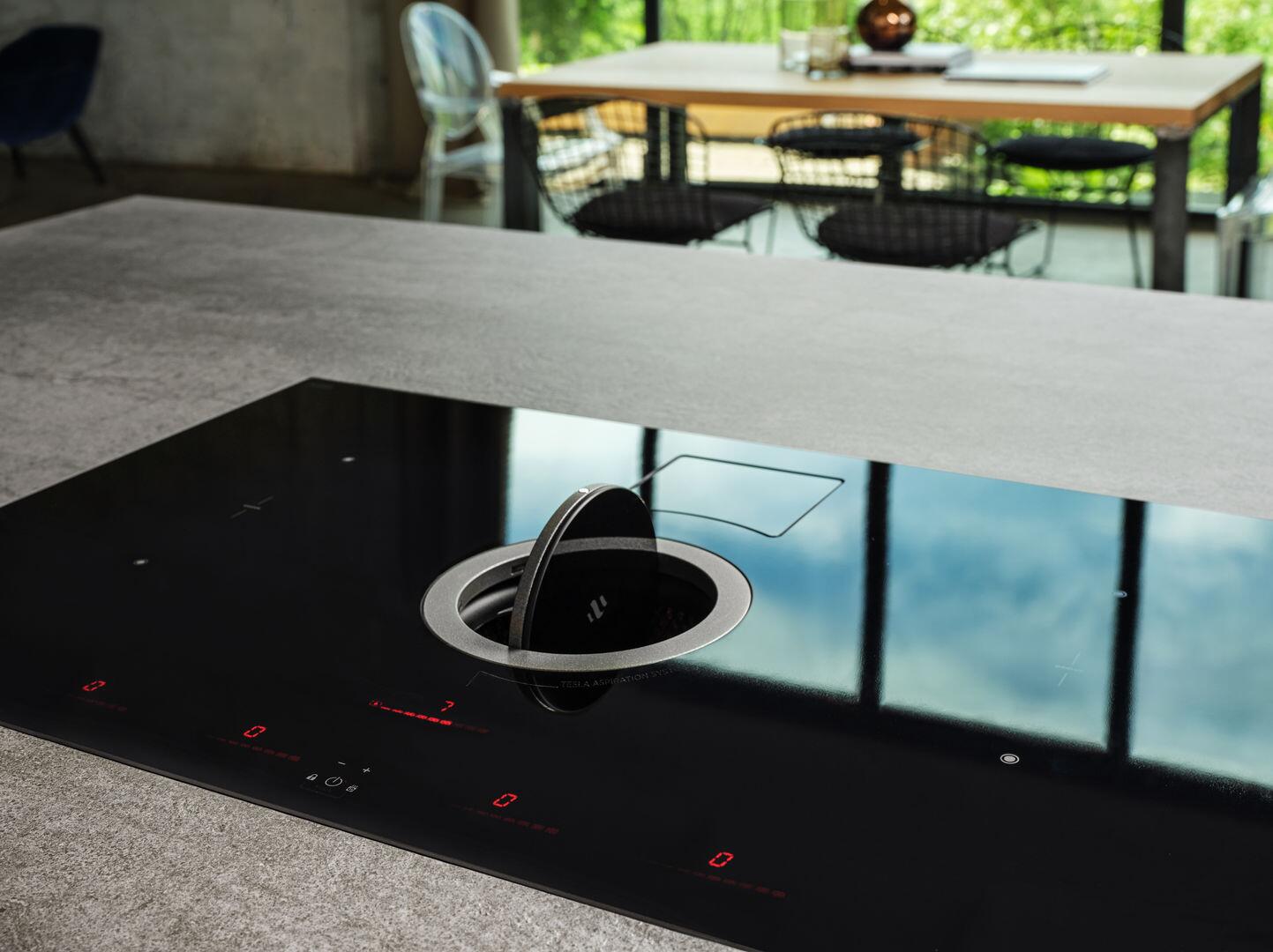 Elica - NIKOLA TESLA SWITCH - - 36" W x 20 1/4" D x 8 1/4" H, Black Glass - Air Cooking Cooktops | ENS436BL Elica - NIKOLA TESLA SWITCH - - 36" W x 20 1/4" D x 8 1/4" H, Black Glass - Air Cooking Cooktops | ENS436BL