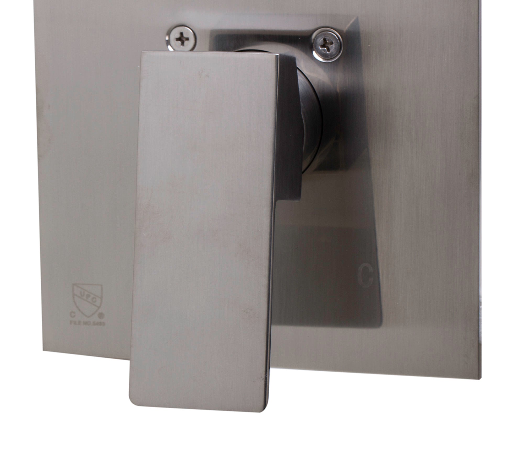 ALFI Brand - Brushed Nickel Shower Valve Mixer with Square Lever Handle | AB5501-BN ALFI Brand - Brushed Nickel Shower Valve Mixer with Square Lever Handle | AB5501-BN