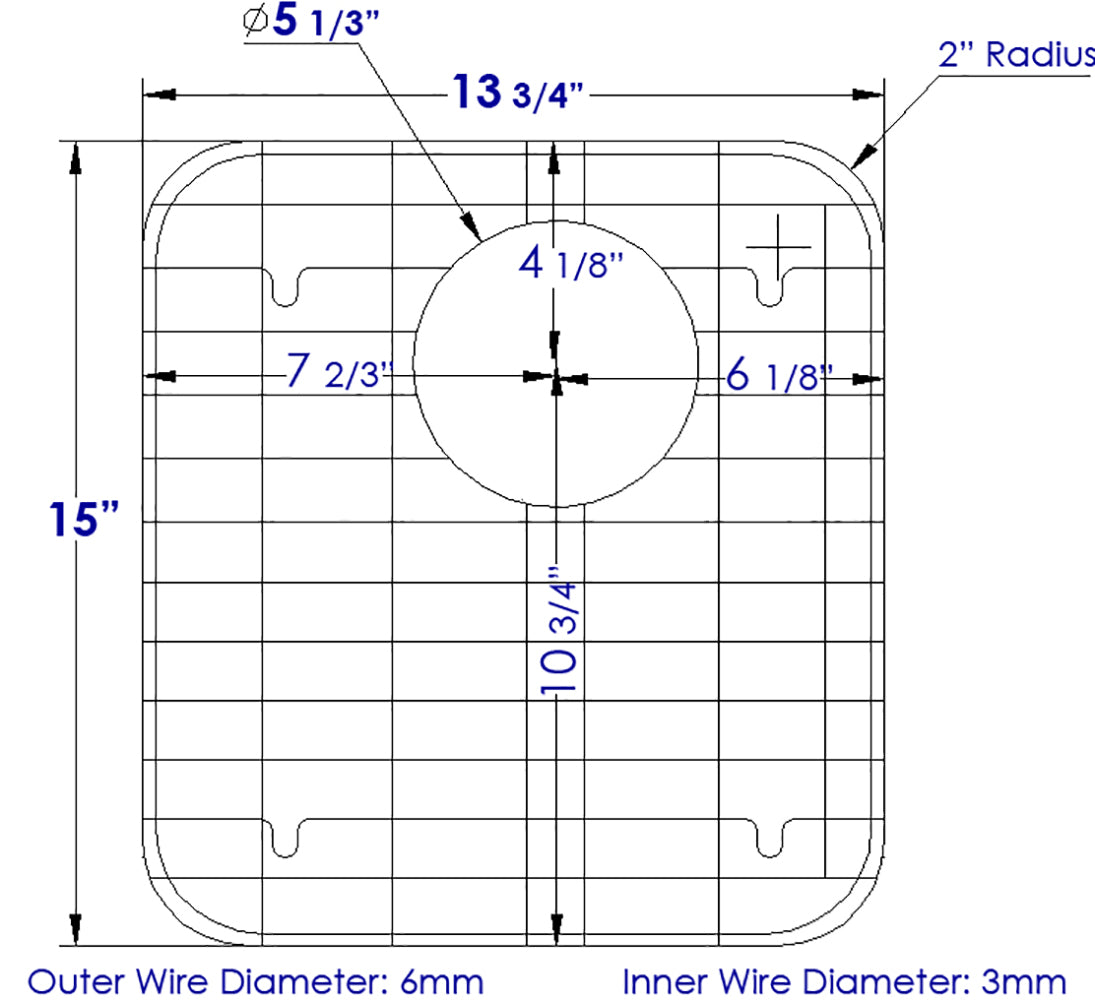 ALFI Brand - Left Side Solid Stainless Steel Kitchen Sink Grid | GR512L ALFI Brand - Left Side Solid Stainless Steel Kitchen Sink Grid | GR512L