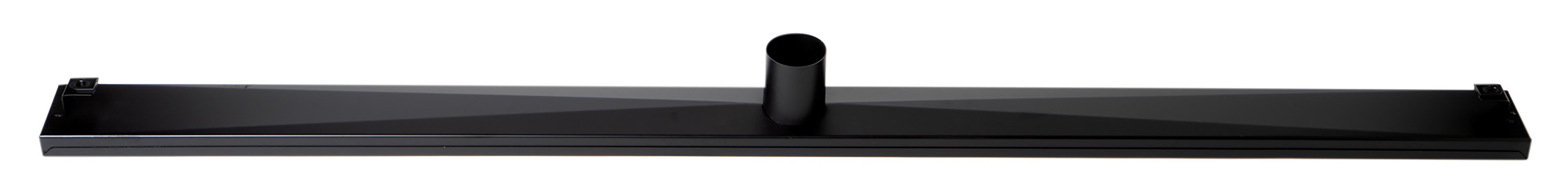 ALFI Brand - 47" Black Matte Stainless Steel Linear Shower Drain with Groove Holes | ABLD47C-BM ALFI Brand - 47" Black Matte Stainless Steel Linear Shower Drain with Groove Holes | ABLD47C-BM